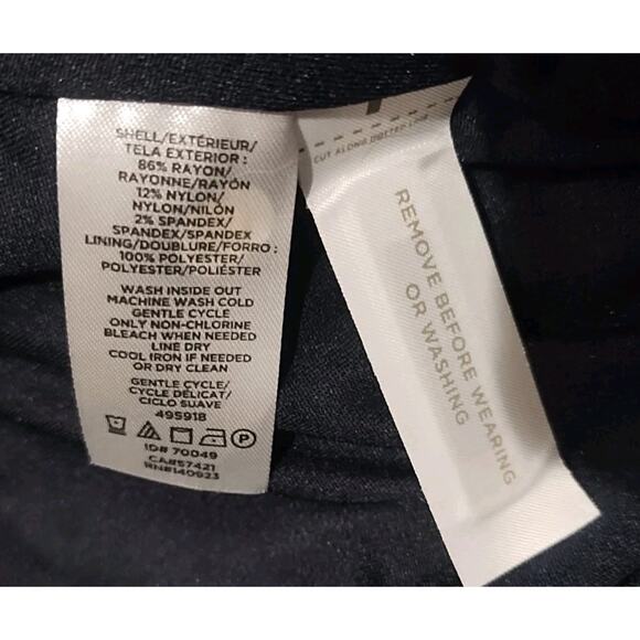 Loft Plus Black White Polka Dots Faux Wrap Womens 22 2X V Neck Dress Lined New - Picture 6 of 6